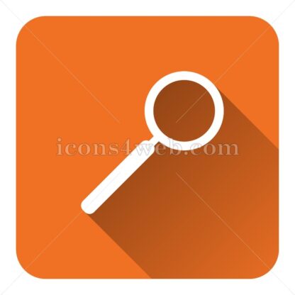 Search flat icon with long shadow vector – website icon - Icons for website