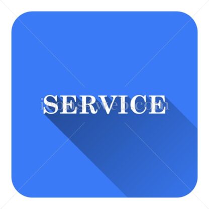 Service flat icon with long shadow vector – website icon - Icons for website