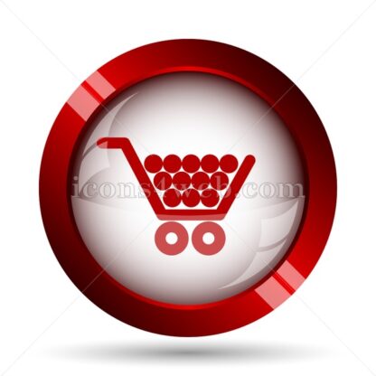 Shopping cart website icon. High quality web button. - Icons for website