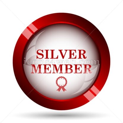 Silver member website icon. High quality web button. - Icons for website
