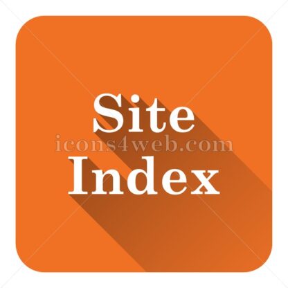 Site index flat icon with long shadow vector – internet icon - Icons for website