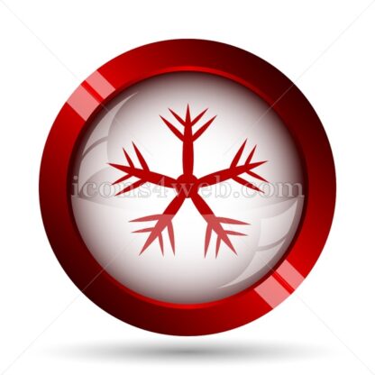 Snowflake website icon. High quality web button. - Icons for website