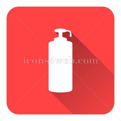 Soap flat icon with long shadow vector – stock icon - Icons for website