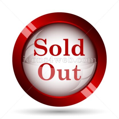 Sold out website icon. High quality web button. - Icons for website