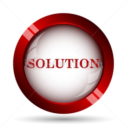 Solution website icon. High quality web button. - Icons for website