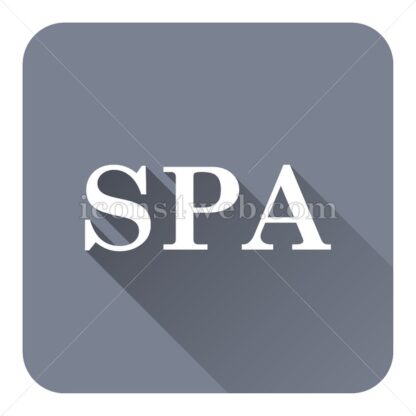 Spa flat icon with long shadow vector – web button - Icons for website