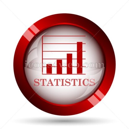 Statistics website icon. High quality web button. - Icons for website