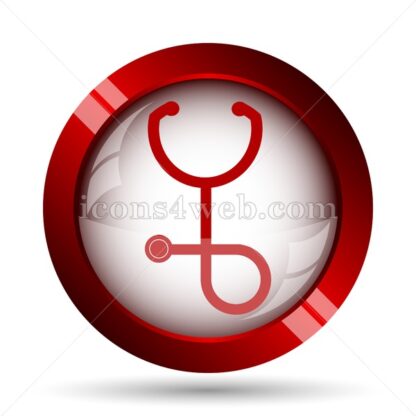 Stethoscope website icon. High quality web button. - Icons for website