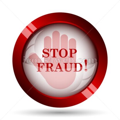 Stop fraud website icon. High quality web button. - Icons for website