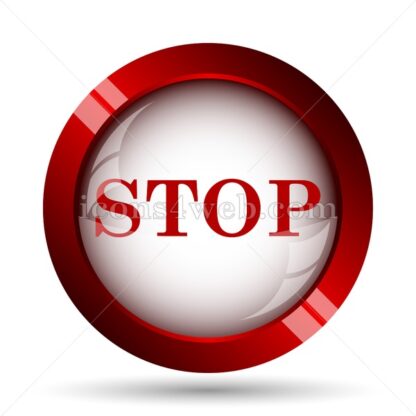 Stop website icon. High quality web button. - Icons for website
