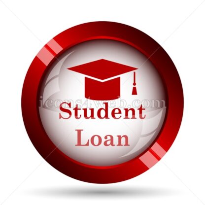 Student loan website icon. High quality web button. - Icons for website