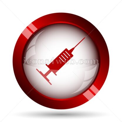 Syringe website icon. High quality web button. - Icons for website