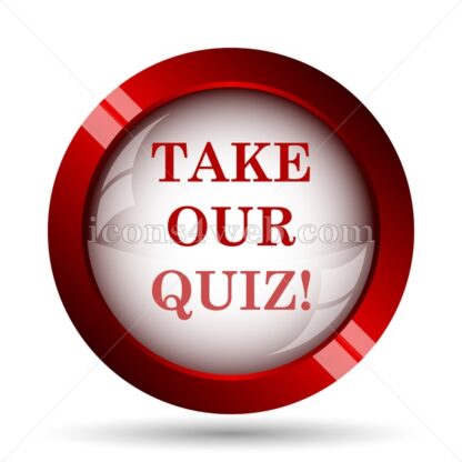 Take our quiz website icon. High quality web button. - Icons for website