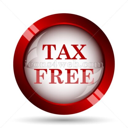 Tax free website icon. High quality web button. - Icons for website