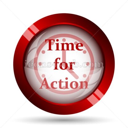 Time for action website icon. High quality web button. - Icons for website