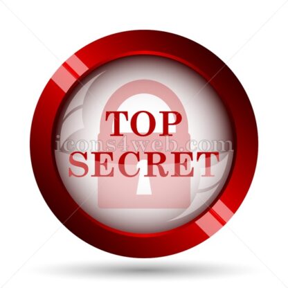Top secret website icon. High quality web button. - Icons for website