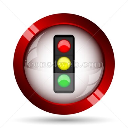 Traffic light website icon. High quality web button. - Icons for website