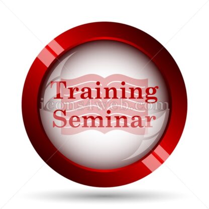 Training seminar website icon. High quality web button. - Icons for website
