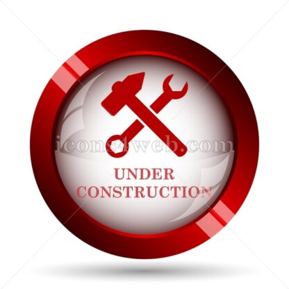 Under construction website icon. High quality web button. - Icons for website