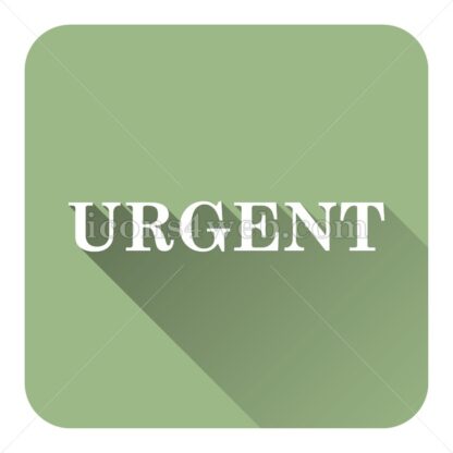 Urgent flat icon with long shadow vector – web design icon - Icons for website