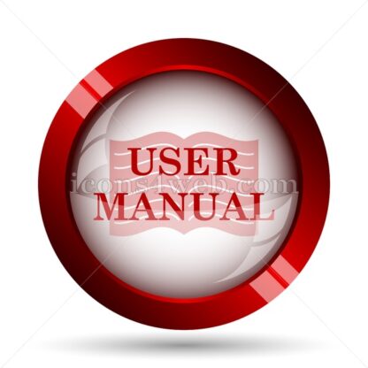 User manual website icon. High quality web button. - Icons for website