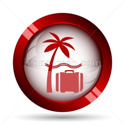 Vacation website icon. High quality web button. - Icons for website