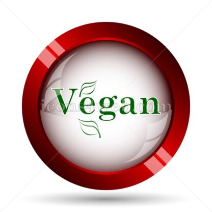 Vegan website icon. High quality web button. - Icons for website