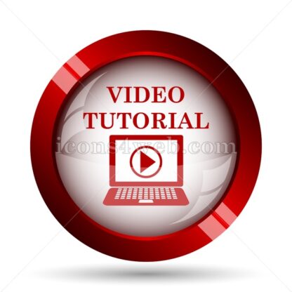 Video tutorial website icon. High quality web button. - Icons for website