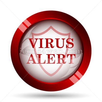 Virus alert website icon. High quality web button. - Icons for website