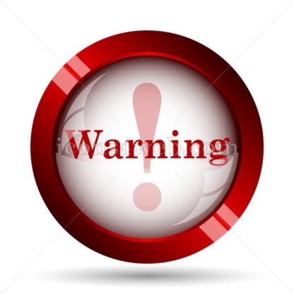Warning website icon. High quality web button. - Icons for website