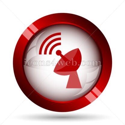 Wireless antenna website icon. High quality web button. - Icons for website