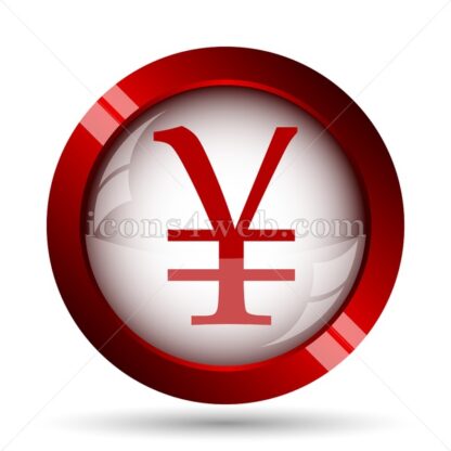Yen website icon. High quality web button. - Icons for website