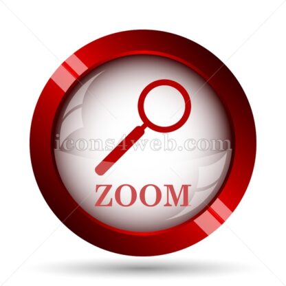Zoom website icon. High quality web button. - Icons for website