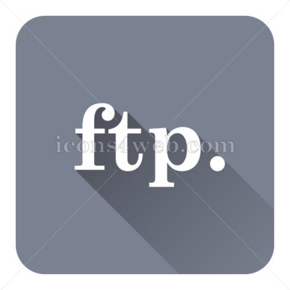 ftp. flat icon with long shadow vector – internet icon - Icons for website