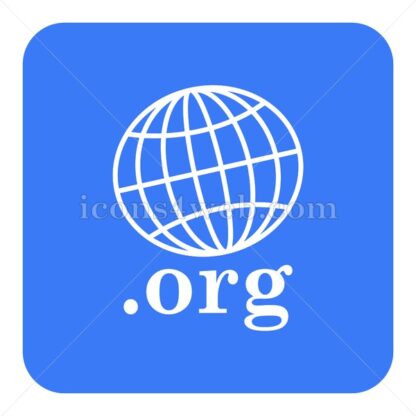 .org flat icon with long shadow vector – button icon - Icons for website