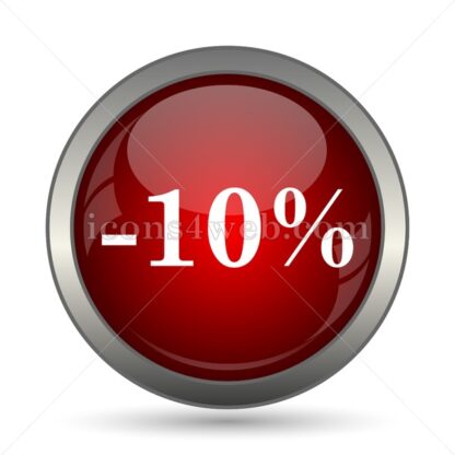 10 percent discount vector icon - Icons for website