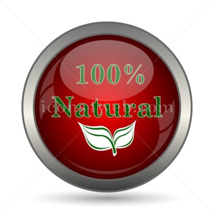 100 percent natural vector icon - Icons for website