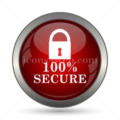 100 percent secure vector icon - Icons for website