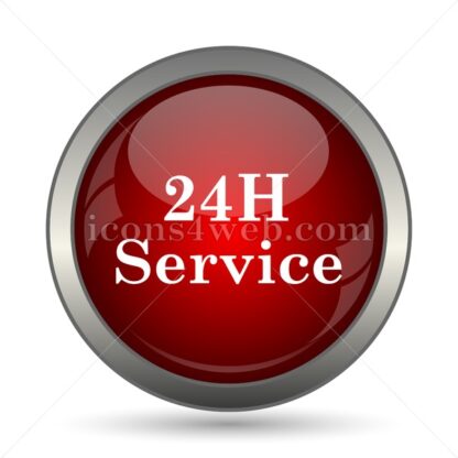 24H Service vector icon - Icons for website