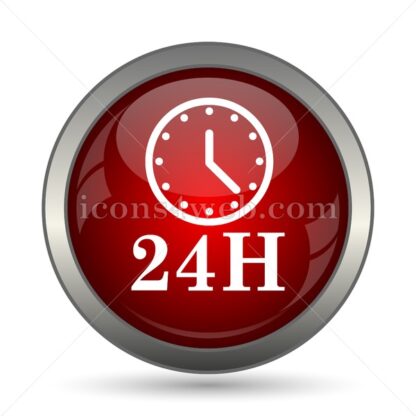 24H clock vector icon - Icons for website