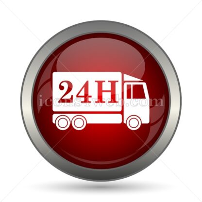 24H delivery truck vector icon - Icons for website