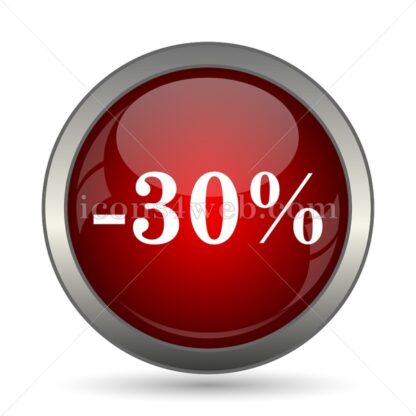 30 percent discount vector icon - Icons for website