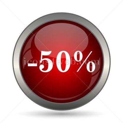 50 percent discount vector icon - Icons for website