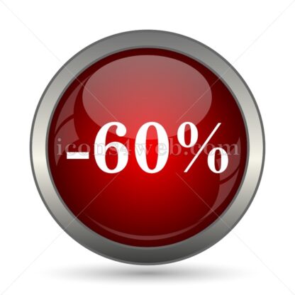 60 percent discount vector icon - Icons for website