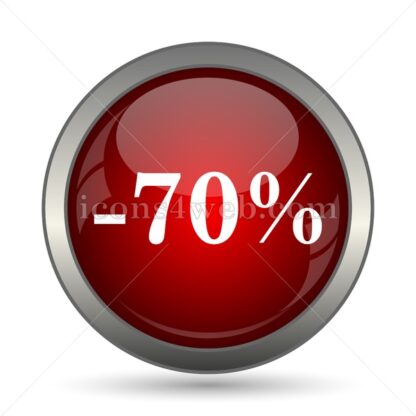 70 percent discount vector icon - Icons for website