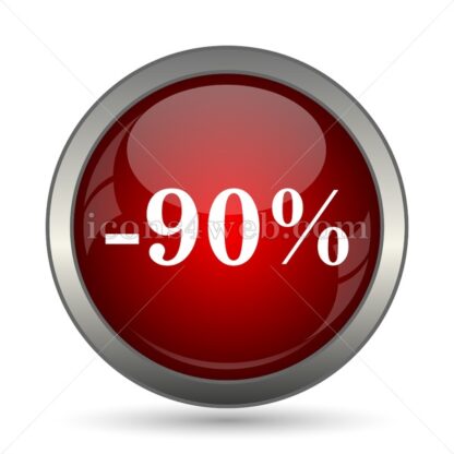 90 percent discount vector icon - Icons for website