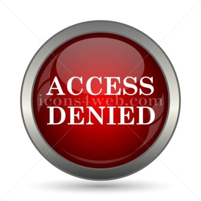 Access denied vector icon - Icons for website