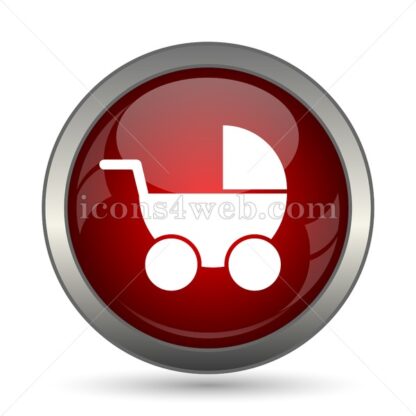 Baby carriage vector icon - Icons for website