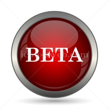 Beta vector icon - Icons for website