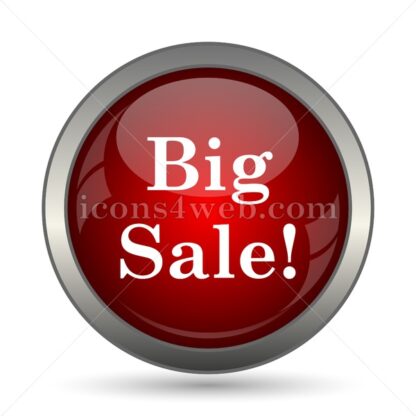 Big sale vector icon - Icons for website